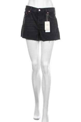 Дамски къс панталон Mango, Размер S, Цвят Черен, 100% памук, Цена 31,20 лв.