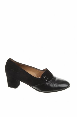 Дамски обувки Bally, Размер 38, Цвят Черен, Естествен велур, естествена кожа, Цена 86,88 лв.