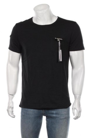 Мъжка тениска Paul & Joe, Размер L, Цвят Черен, 50% памук, 50% модал, Цена 56,70 лв.