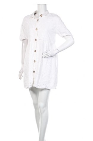 Φόρεμα Zara, Μέγεθος L, Χρώμα Λευκό, 91% βαμβάκι, 9% λινό, Τιμή 94,39 €
