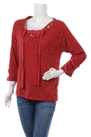 Дамска блуза, Размер L, Цвят Червен, 65% полиестер, 35% памук, Цена 32,55 лв.