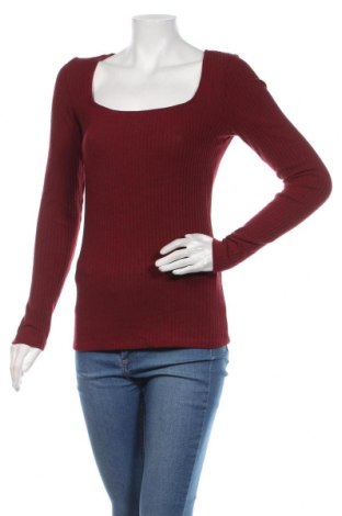 Дамска блуза Ally, Размер M, Цвят Червен, 95% памук, 5% еластан, Цена 32,55 лв.