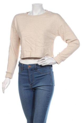 Дамска блуза Ally, Размер XS, Цвят Бежов, 95% памук, 5% еластан, Цена 32,55 лв.