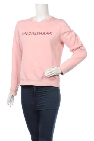Дамска блуза Calvin Klein Jeans, Размер S, Цвят Розов, 63% памук, 37% полиестер, Цена 50,40 лв.
