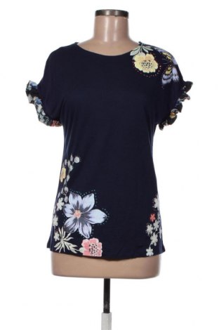 Γυναικεία μπλούζα Desigual, Μέγεθος XS, Χρώμα Μπλέ, Βισκόζη, Τιμή 36,52 €