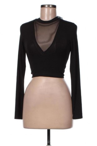 Дамска блуза H&M Divided, Размер XS, Цвят Черен, 90% полиестер, 10% еластан, Цена 61,95 лв.