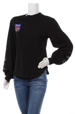 Дамска блуза Moussy, Размер M, Цвят Черен, 100% памук, Цена 27,30 лв.