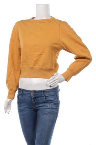 Дамска блуза Uniqlo, Размер S, Цвят Жълт, 100% памук, Цена 35,70 лв.