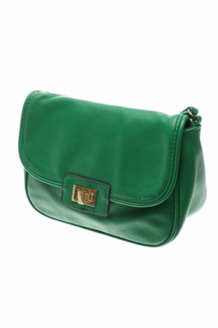 Дамска чанта H&M, Цвят Зелен, Еко кожа, Цена 41,00 лв.