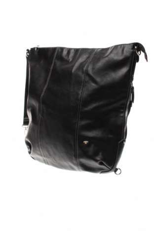 Дамска чанта Tom Tailor, Цвят Черен, Еко кожа, Цена 41,00 лв.