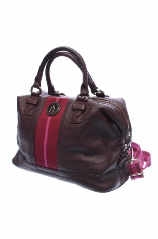 Дамска чанта Tommy Hilfiger, Цвят Лилав, Естествена кожа, текстил, Цена 164,00 лв.