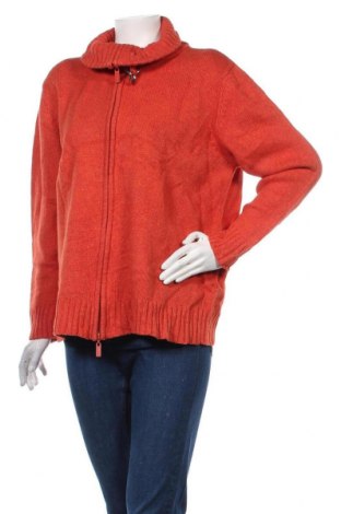 Γυναικεία ζακέτα Gina Laura, Μέγεθος XL, Χρώμα Πορτοκαλί, 55% μαλλί, 45% βαμβάκι, Τιμή 31,18 €