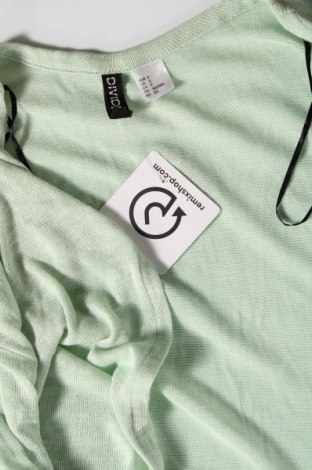 Дамска жилетка H&M Divided, Размер S, Цвят Зелен, Цена 33,60 лв.
