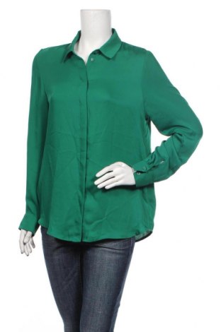 Дамска риза H&M, Размер M, Цвят Зелен, 100% полиестер, Цена 28,90 лв.