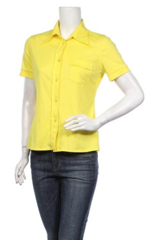 Дамска риза Stefanel, Размер L, Цвят Жълт, Полиестер, Цена 59,00 лв.