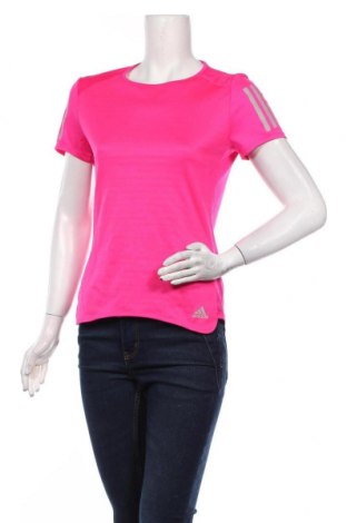 Дамска тениска Adidas, Размер S, Цвят Розов, Цена 41,00 лв.