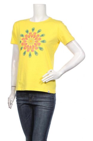 Γυναικείο t-shirt Desigual, Μέγεθος S, Χρώμα Κίτρινο, Βαμβάκι, Τιμή 29,82 €