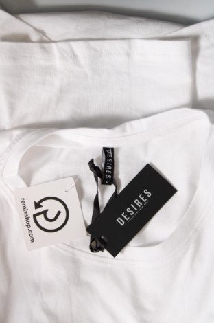 Γυναικείο t-shirt Desires, Μέγεθος M, Χρώμα Λευκό, Βαμβάκι, Τιμή 12,63 €