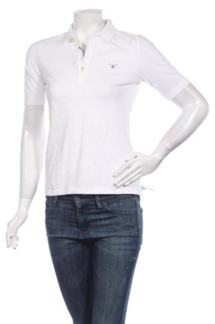 Γυναικείο t-shirt Gant, Μέγεθος XS, Χρώμα Λευκό, Βαμβάκι, Τιμή 32,48 €