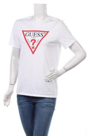 Damen T-Shirt Guess, Größe S, Farbe Weiß, Baumwolle, Preis 36,70 €