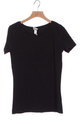 Γυναικείο t-shirt H&M, Μέγεθος XS, Χρώμα Μαύρο, 95% βαμβάκι, 5% ελαστάνη, Τιμή 6,80 €