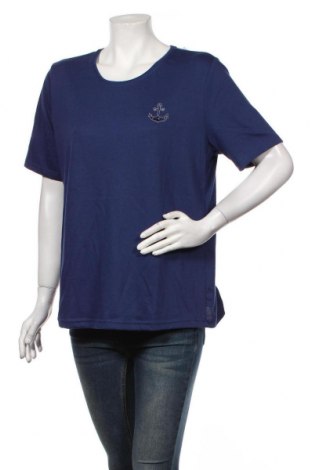 Γυναικείο t-shirt Helena Vera, Μέγεθος XL, Χρώμα Μπλέ, 65% πολυεστέρας, 35% βαμβάκι, Τιμή 20,10 €