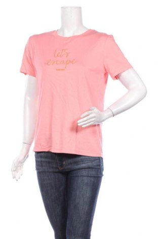 Γυναικείο t-shirt Ichi, Μέγεθος S, Χρώμα Ρόζ , 51% βαμβάκι, 49% βισκόζη, Τιμή 15,20 €