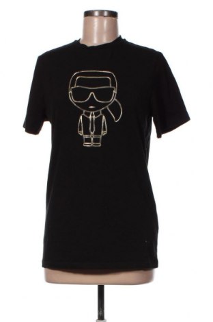 Γυναικείο t-shirt Karl Lagerfeld, Μέγεθος S, Χρώμα Μαύρο, 95% βαμβάκι, 5% ελαστάνη, Τιμή 96,26 €