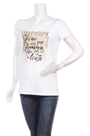 Дамска тениска Liu Jo, Размер M, Цвят Бял, 95% памук, 5% еластан, Цена 83,30 лв.