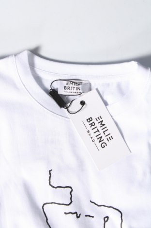 Γυναικείο t-shirt NA-KD, Μέγεθος XS, Χρώμα Λευκό, Βαμβάκι, Τιμή 8,84 €