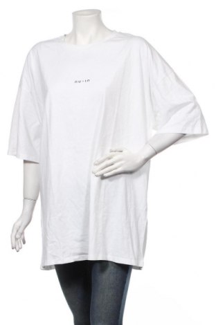 Дамска тениска NU-IN, Размер XL, Цвят Бял, Памук, Цена 27,30 лв.