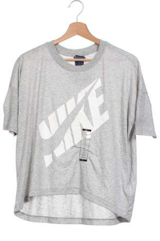 Дамска тениска Nike, Размер XS, Цвят Сив, 50% полиестер, 25% памук, 25% вискоза, Цена 34,00 лв.