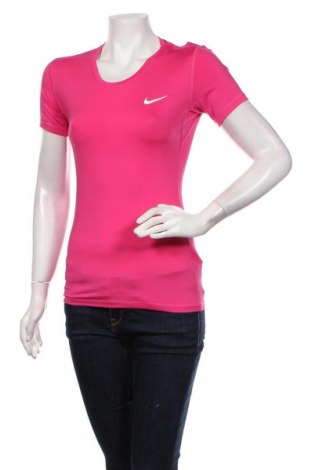 Дамска тениска Nike, Размер M, Цвят Розов, 84% полиестер, 16% еластан, Цена 41,00 лв.