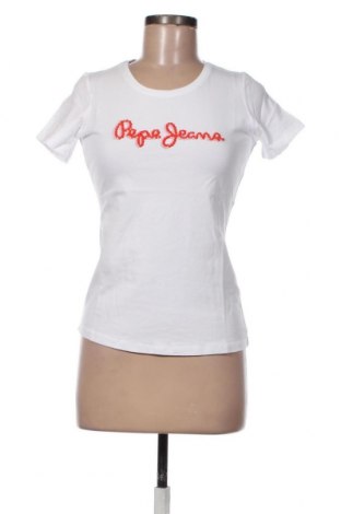 Damski T-shirt Pepe Jeans, Rozmiar M, Kolor Biały, 95% bawełna, 5% elastyna, Cena 157,93 zł