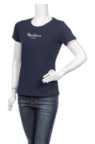 Damen T-Shirt Pepe Jeans, Größe L, Farbe Blau, 93% Baumwolle, 7% Elastan, Preis 32,58 €