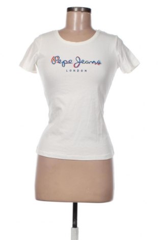 Damski T-shirt Pepe Jeans, Rozmiar S, Kolor Biały, 95% bawełna, 5% elastyna, Cena 137,94 zł
