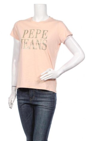 Damen T-Shirt Pepe Jeans, Größe S, Farbe Rosa, Baumwolle, Preis 32,58 €