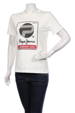 Damen T-Shirt Pepe Jeans, Größe XS, Farbe Weiß, Baumwolle, Preis 32,58 €