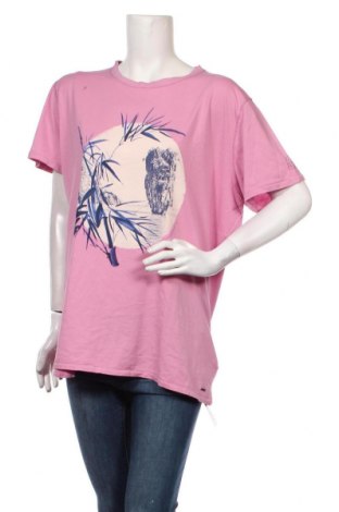 Дамска тениска Pepe Jeans, Размер XL, Цвят Розов, Памук, Цена 35,70 лв.