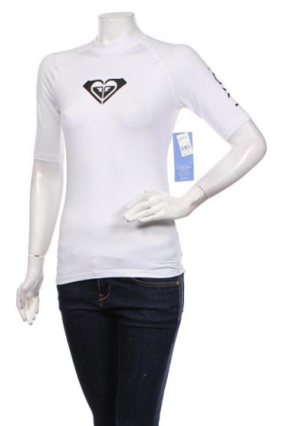 Damen T-Shirt Roxy, Größe M, Farbe Weiß, 87% Polyester, 13% Elastan, Preis 34,61 €