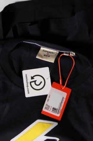 Γυναικείο t-shirt Superdry, Μέγεθος M, Χρώμα Μπλέ, Βαμβάκι, Τιμή 20,36 €