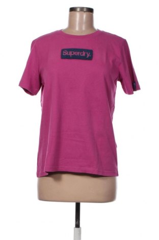 Damski T-shirt Superdry, Rozmiar M, Kolor Różowy, 100% bawełna, Cena 157,93 zł