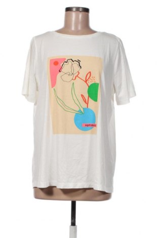 Damski T-shirt Tom Tailor, Rozmiar XL, Kolor Biały, 100% bawełna, Cena 91,43 zł