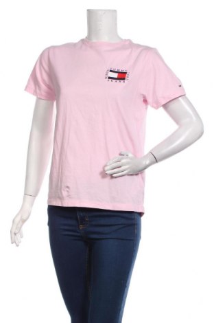 Дамска тениска Tommy Hilfiger, Размер S, Цвят Розов, Памук, Цена 62,30 лв.