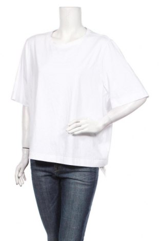 Дамска тениска Weekday, Размер XL, Цвят Бял, 93% памук, 7% еластан, Цена 31,50 лв.