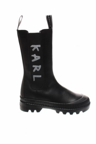 Γυναικείες μπότες Karl Lagerfeld, Μέγεθος 38, Χρώμα Μαύρο, Γνήσιο δέρμα, Τιμή 230,57 €