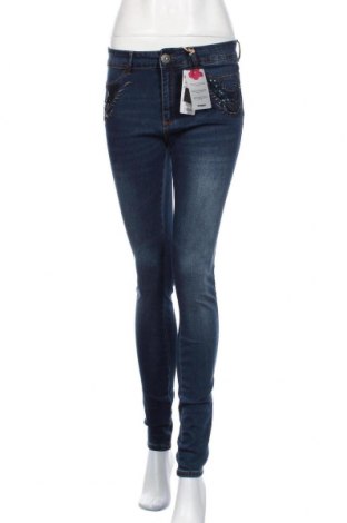Damskie jeansy Desigual, Rozmiar M, Kolor Niebieski, 71% bawełna, 25% poliester, 2% elastyna, 2% wiskoza, Cena 377,83 zł