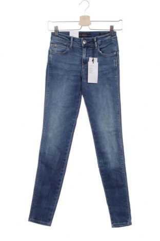 Damskie jeansy Guess, Rozmiar XS, Kolor Niebieski, 83% bawełna, 13% modal, 3% poliester, 1% elastyna, Cena 477,78 zł