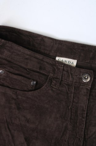 Pantaloni de velvet de femei Canda, Mărime M, Culoare Maro, Preț 122,68 Lei