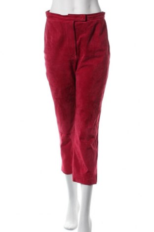 Дамски кожен панталон Madeleine, Размер M, Цвят Розов, Естествена кожа, Цена 57,75 лв.